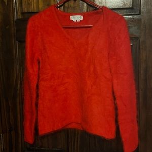 Vintage Belldini Luxurious Red Angora  Sweater Womens Large Beautiful